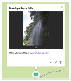 Manikya dhara falls map 